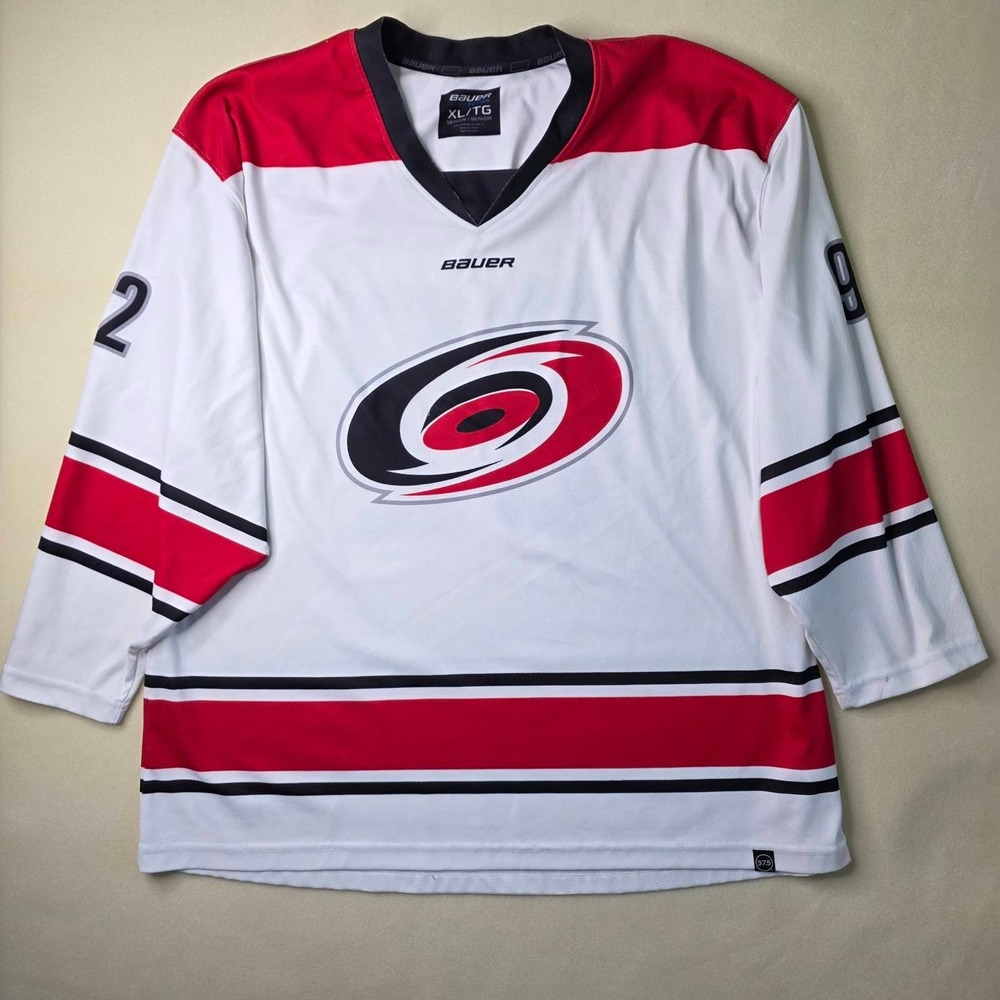 Bauer Carolina Hurricanes Hockey Jersey Robbins 92 White Red Men's XL Senior
